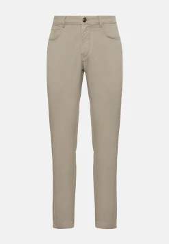 Jeans In Cotone Tencel Elasticizzato