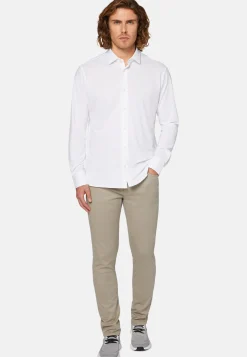 Jeans In Cotone Tencel Elasticizzato