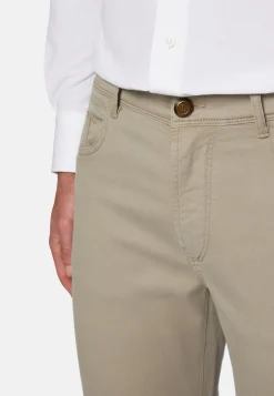 Jeans In Cotone Tencel Elasticizzato