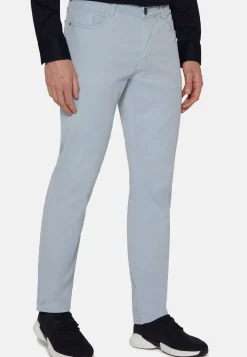 Jeans In Cotone Tencel Elasticizzato