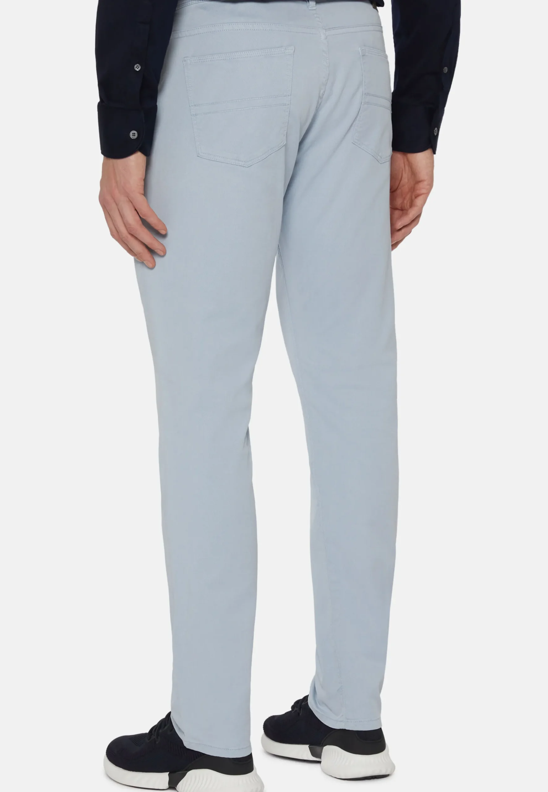 Jeans In Cotone Tencel Elasticizzato