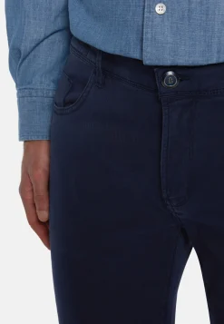 Jeans In Cotone Tencel Elasticizzato