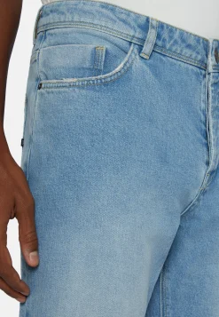 Jeans In Denim Elasticizzato Blu Chiaro