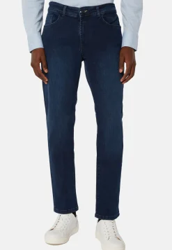 Jeans In Denim Elasticizzato Blu Chiaro