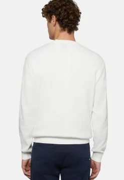 Maglia Girocollo Tortora In Cotone