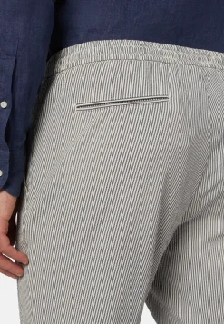 Pantaloni City In Seersucker Elasticizzato