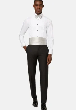 Pantaloni Da Smoking In Lana
