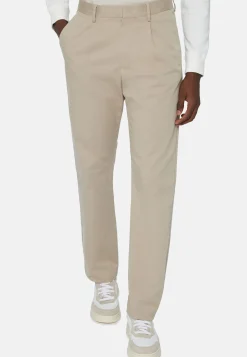 Pantaloni In Cotone Elasticizzato