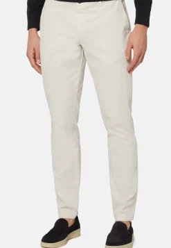 Pantaloni In Cotone Elasticizzato