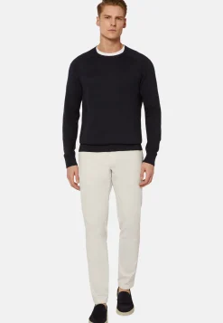 Pantaloni In Cotone Elasticizzato
