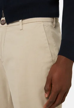 Pantaloni In Cotone Elasticizzato