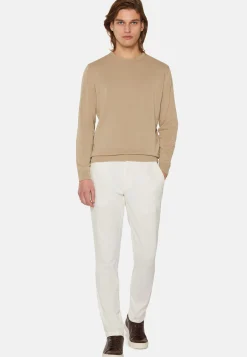 Pantaloni In Cotone Elasticizzato