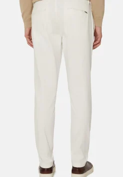 Pantaloni In Cotone Elasticizzato