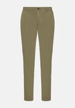 Pantaloni In Cotone Elasticizzato
