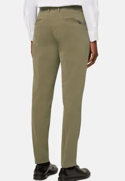 Pantaloni In Cotone Elasticizzato