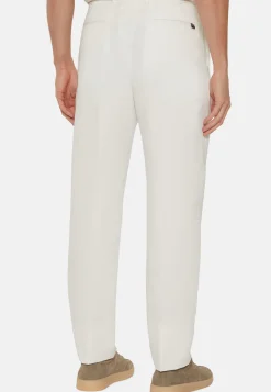 Pantaloni In Cotone Lino
