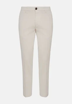 Pantaloni In Cotone Tencel Elasticizzato