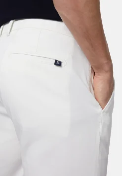 Pantaloni In Cotone Tencel Elasticizzato