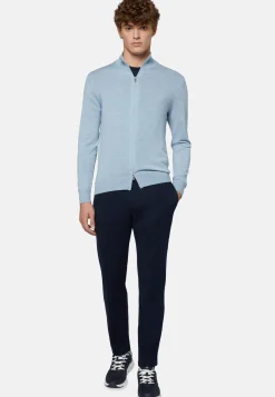 Pantaloni In Interlock Tecnico Elasticizzato