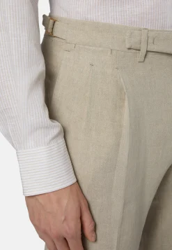 Pantaloni In Puro Lino