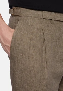 Pantaloni In Puro Lino