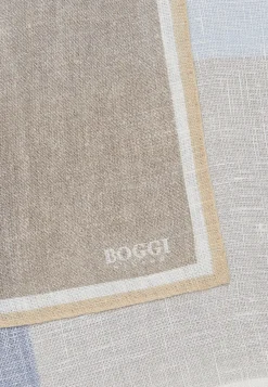Pochette Motivo Color Block In Lino