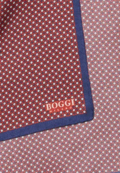 Pochette Motivo Floreale In Seta