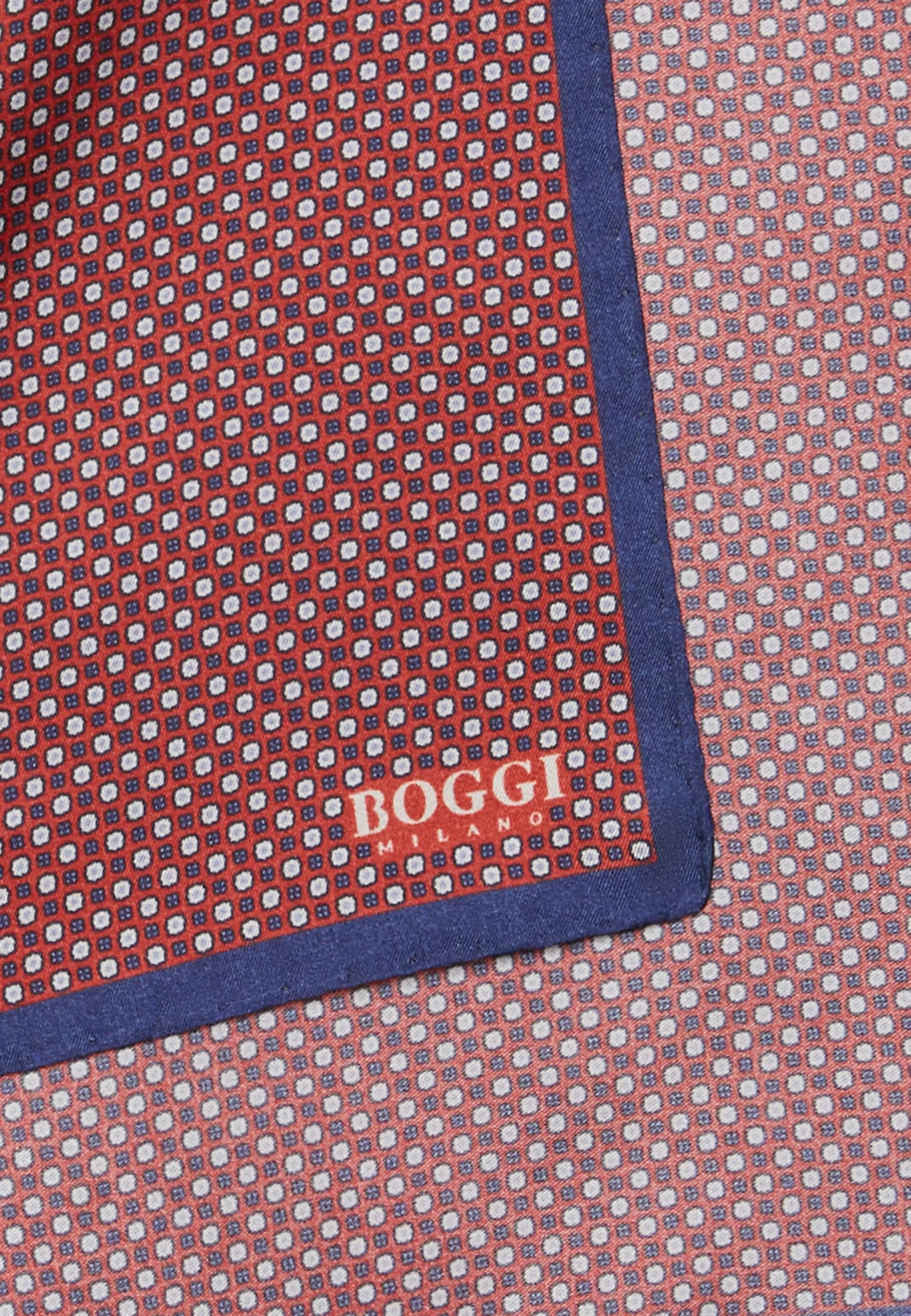 Pochette Motivo Floreale In Seta