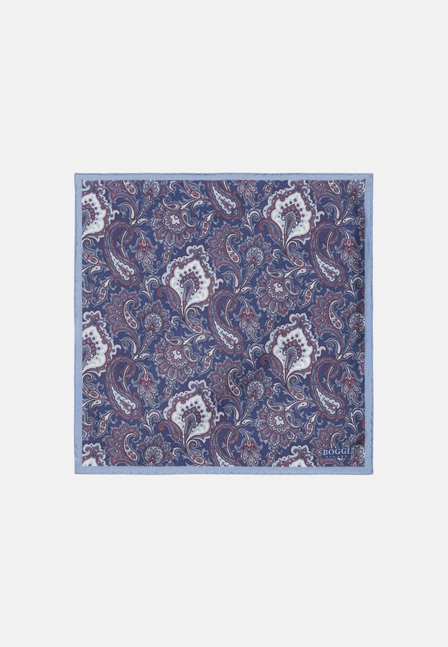 Pochette Motivo Paisley In Seta