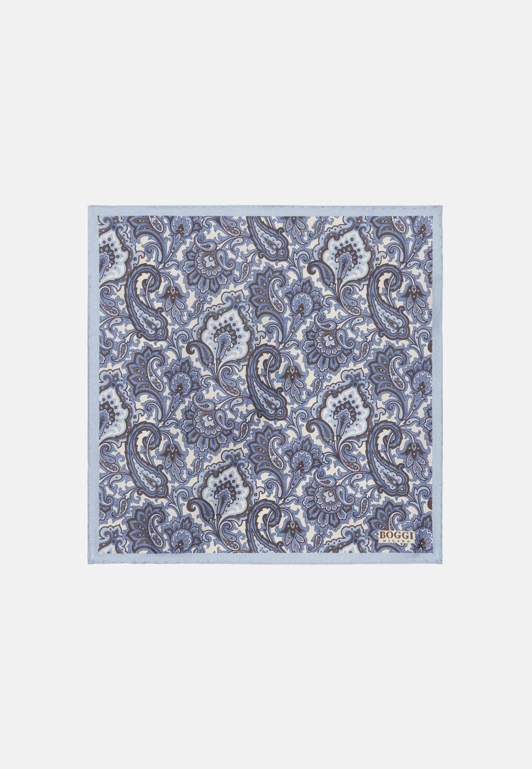 Pochette Motivo Paisley In Seta
