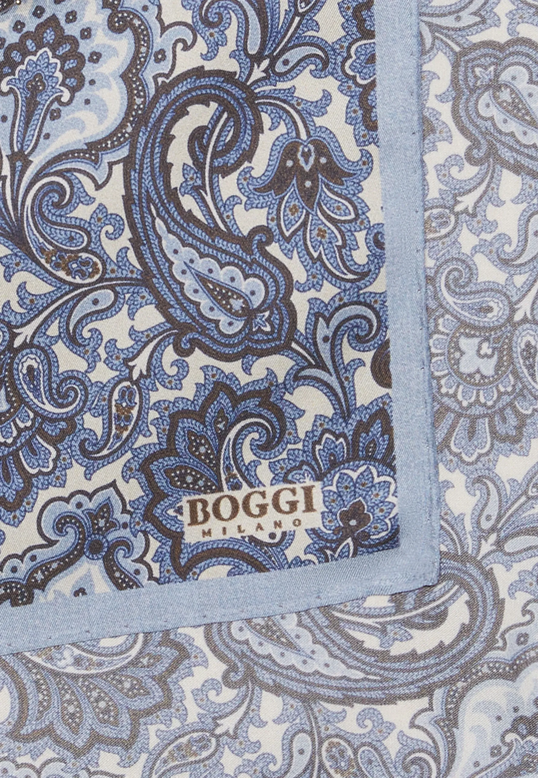 Pochette Motivo Paisley In Seta