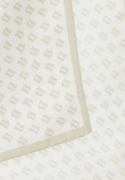 Pochette Stampa Logo Allover In Seta