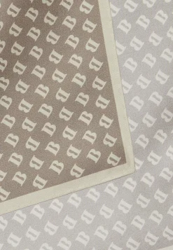 Pochette Stampa Logo Allover In Seta