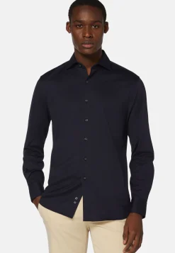Polo Camicia In Jersey Di Cotone Regular Fit