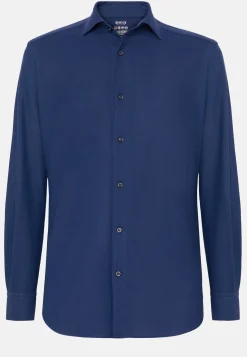 Polo Camicia In Jersey Giapponese Regular Fit