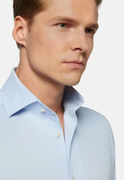 Polo Camicia In Jersey Giapponese Regular Fit