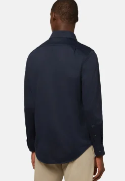 Polo Camicia In Jersey Giapponese Regular Fit