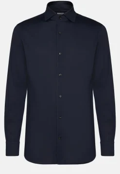 Polo Camicia In Jersey Giapponese Regular Fit