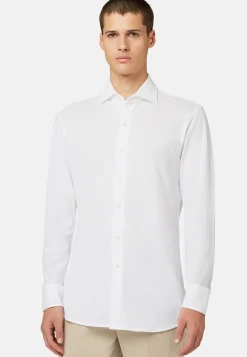 Polo Camicia In Piqué Di Cotone Regular Fit
