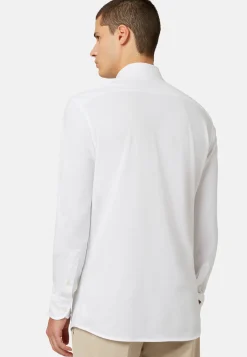 Polo Camicia In Piqué Di Cotone Regular Fit