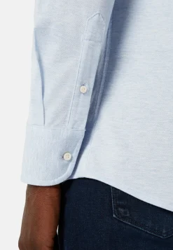 Polo Camicia In Piqué Di Cotone Regular Fit