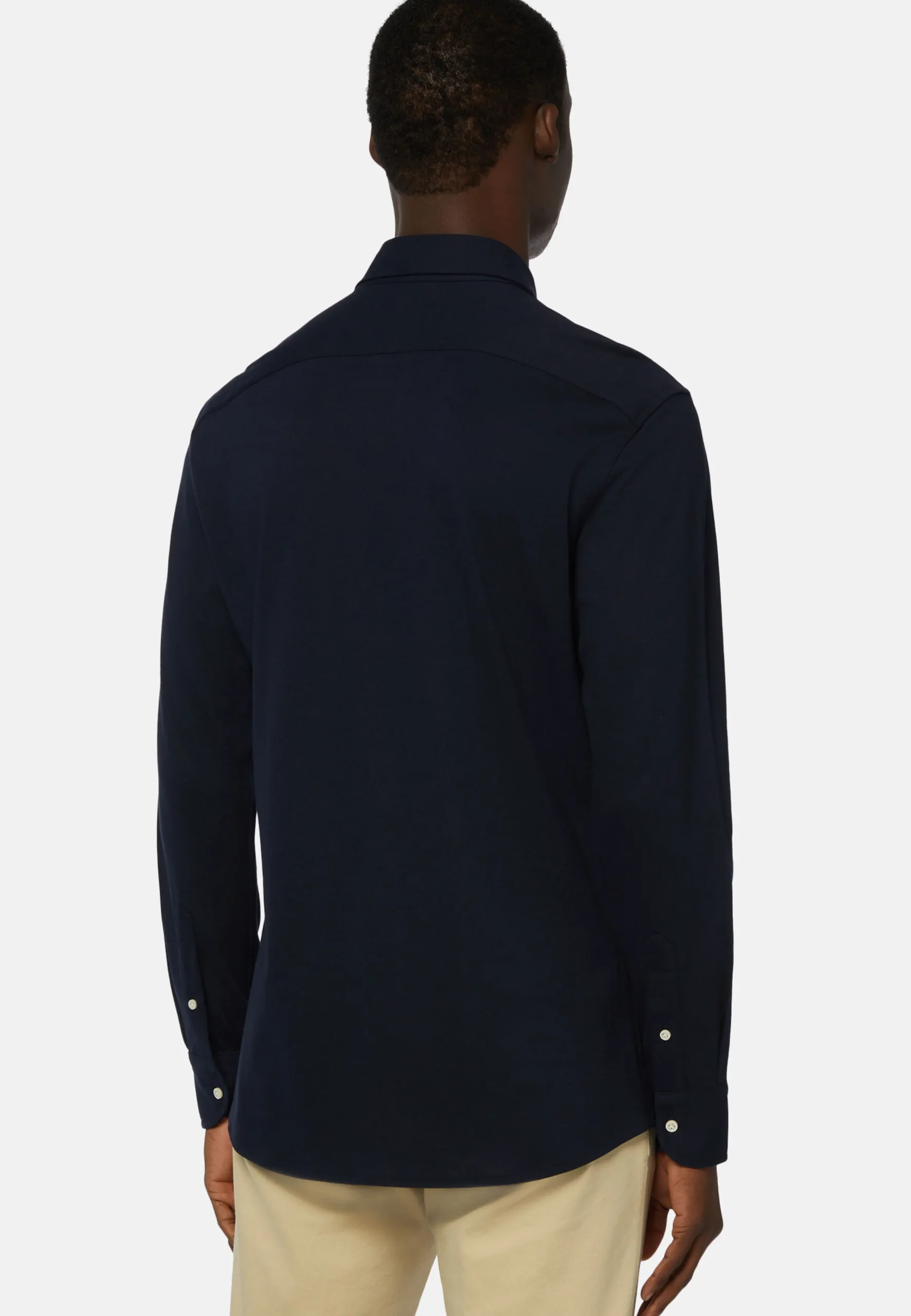 Polo Camicia In Piqué Di Cotone Regular Fit