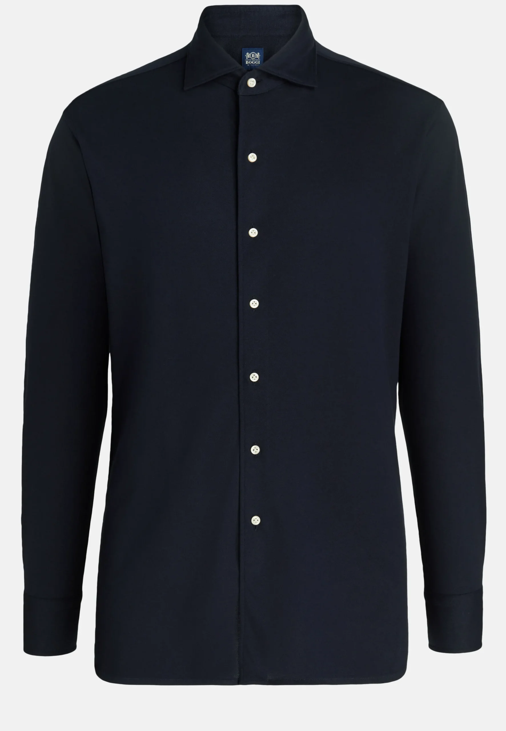 Polo Camicia In Piqué Di Cotone Regular Fit