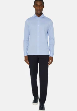 Polo Camicia In Piquè Filo Di Scozia Slim Fit