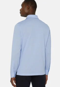 Polo Camicia In Piquè Filo Di Scozia Slim Fit