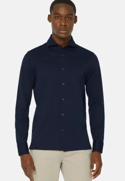 Polo Camicia In Piquè Filo Di Scozia Slim Fit