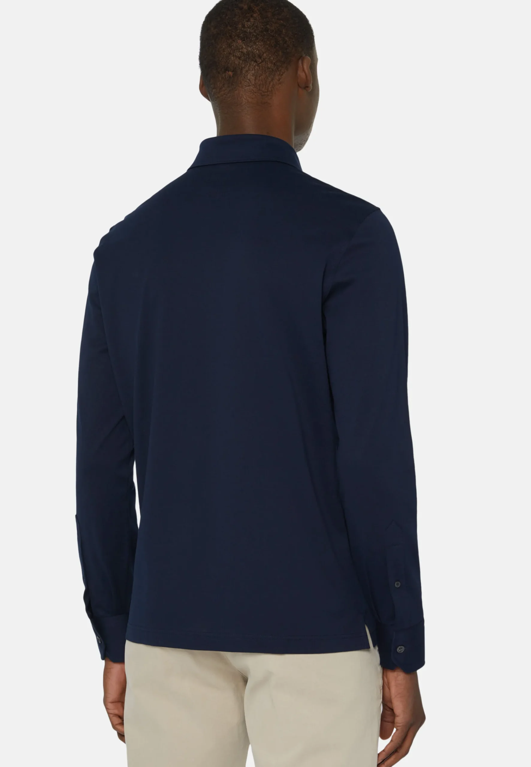 Polo Camicia In Piquè Filo Di Scozia Slim Fit