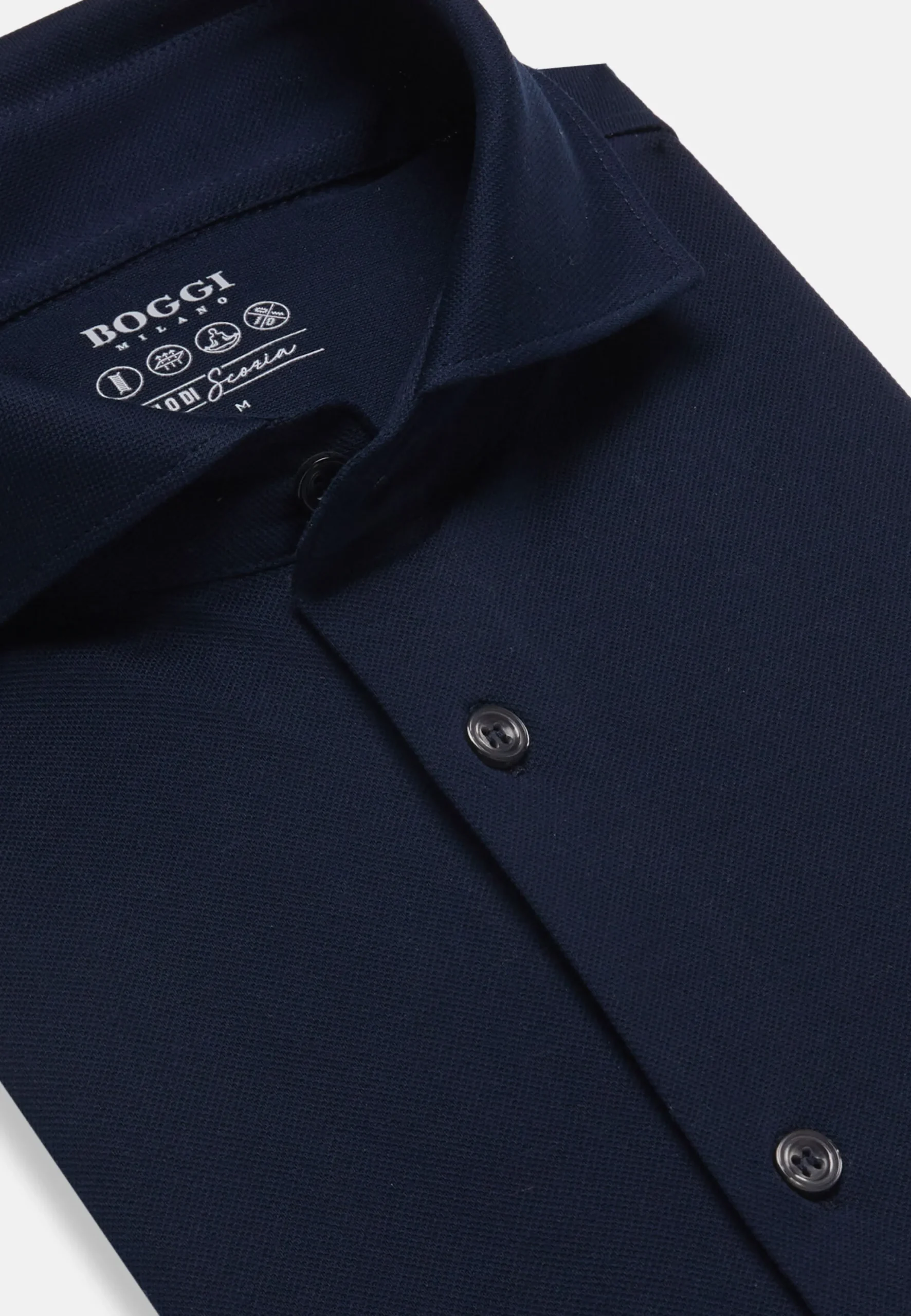 Polo Camicia In Piquè Filo Di Scozia Slim Fit
