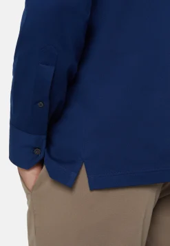 Polo Camicia In Piquè Filo Di Scozia Slim Fit
