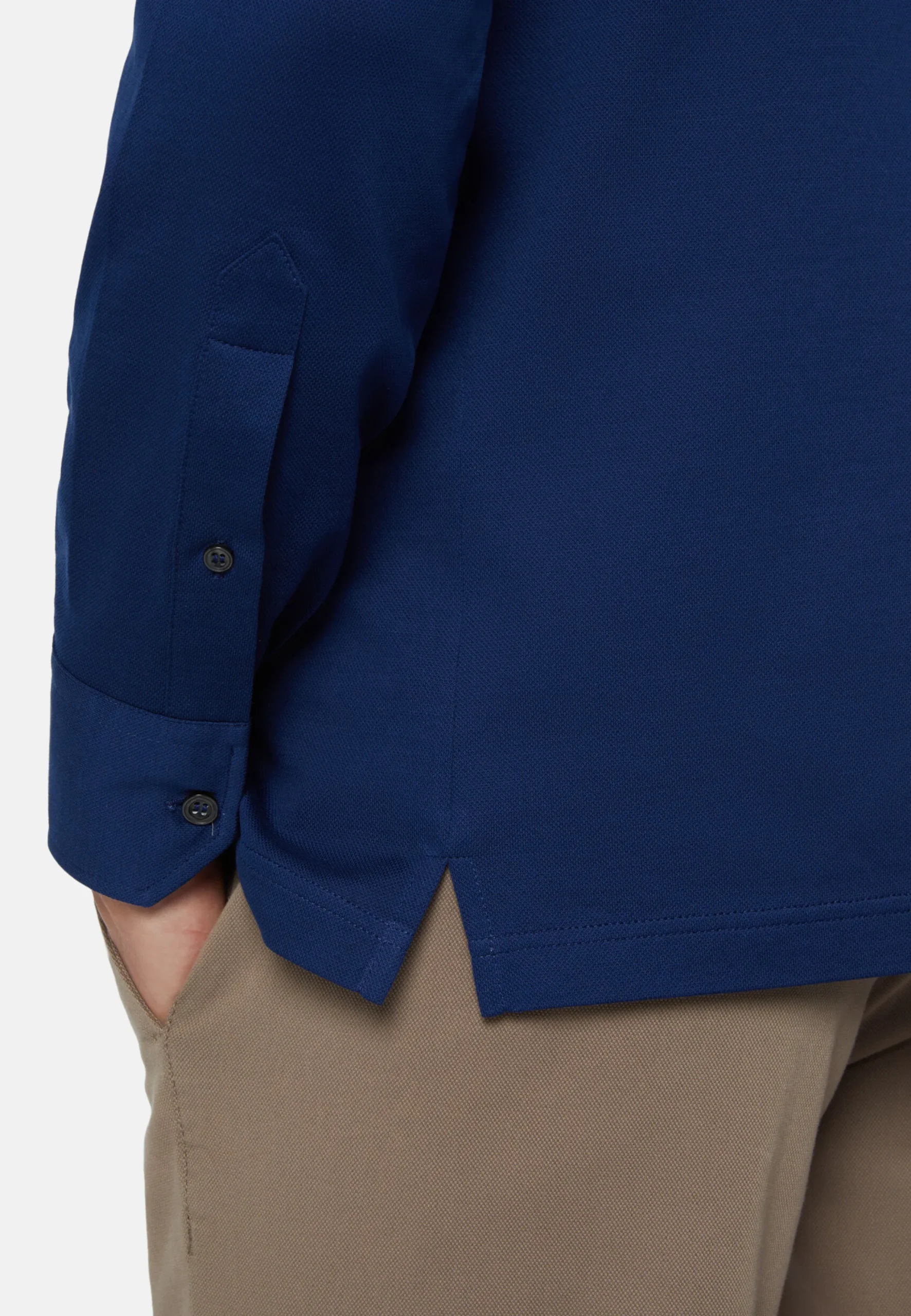 Polo Camicia In Piquè Filo Di Scozia Slim Fit